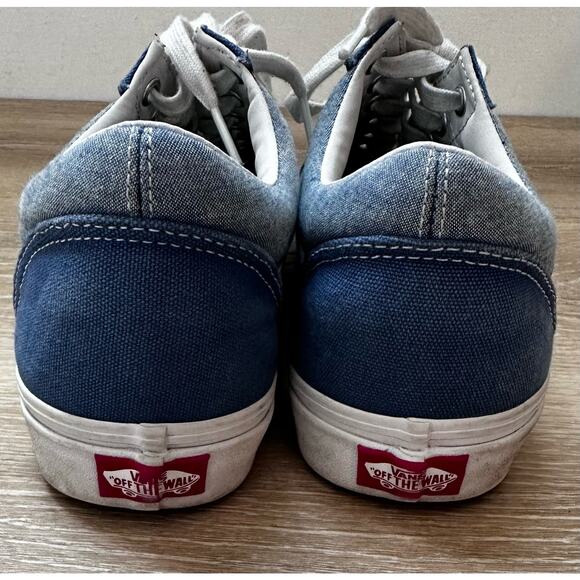 Vans Blue and White Loafers - Picture 3 of 7